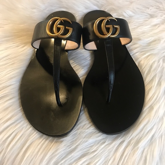 used gucci thong sandals